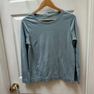 Lululemon Swiftly Tech Relaxed Blue Long Sleeve Top 8